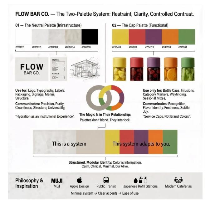 Flow Bar Co. retail storefront bottle display